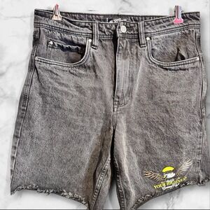 Your Highness Men's Black Denim Shorts Size 30 Soaring High 420‎